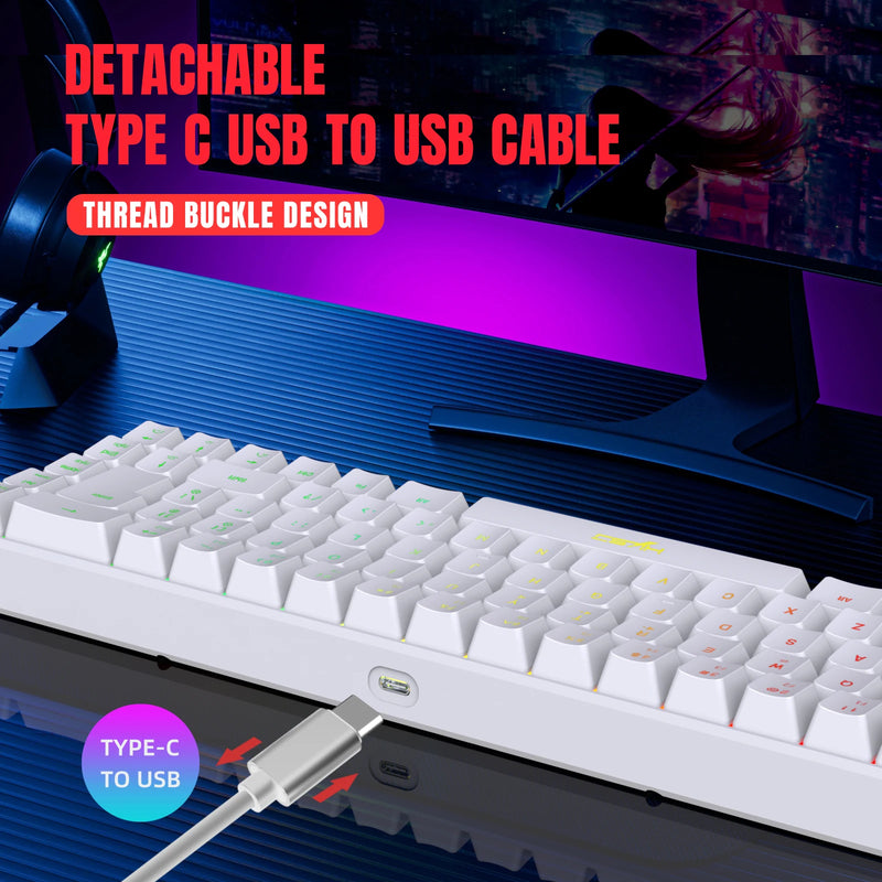 Teclado para gamers de 68 teclas