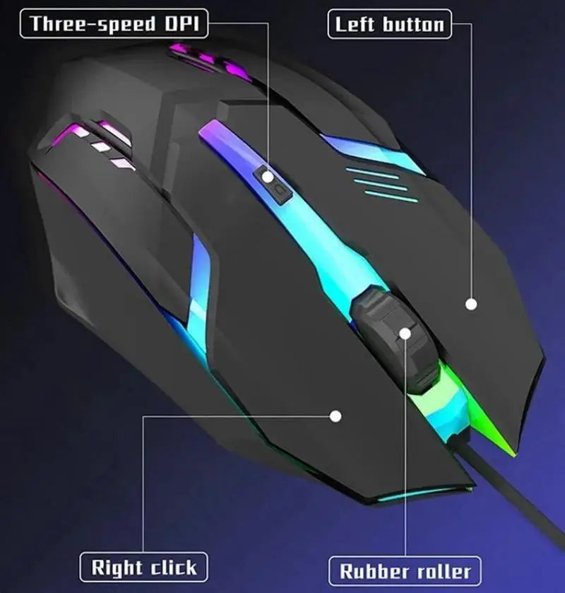 Wired Gaming Mouse 1600 DPI 