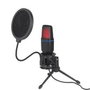 Microfone USB RGB Condensador