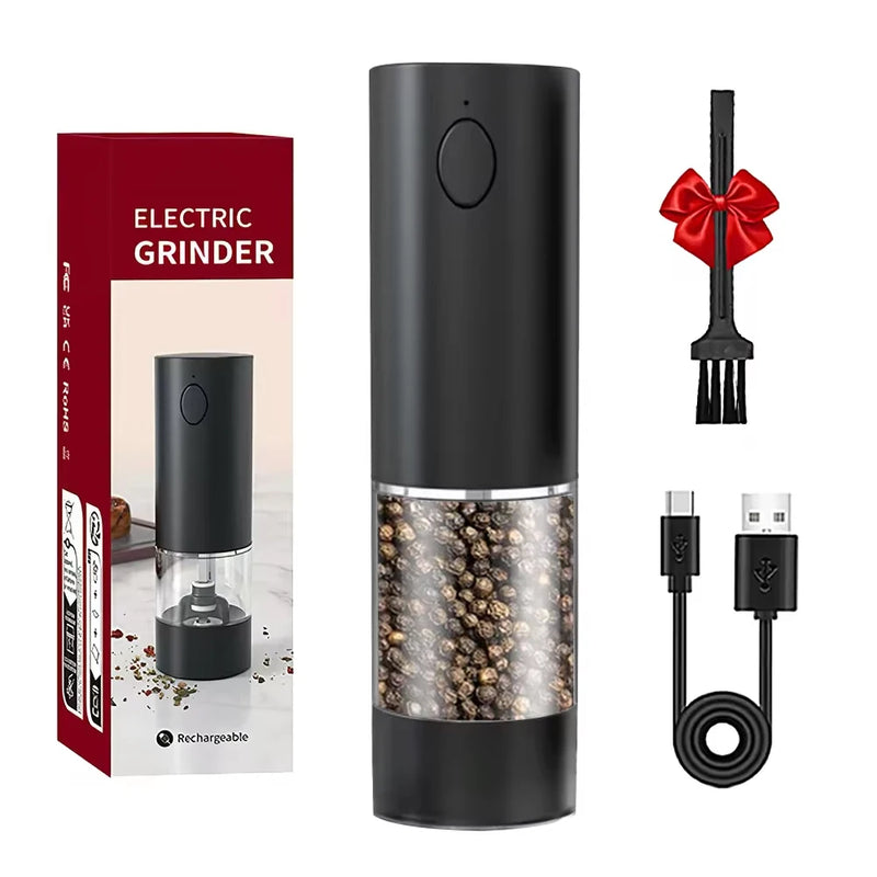 Stainless Steel Electric Pepper and Salt Grinder