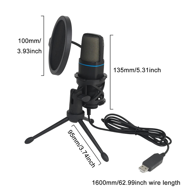 Professional Condenser Microphone for Computer