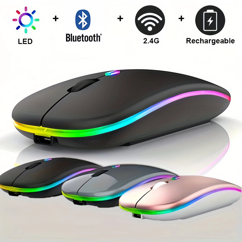 Bluetooth 5.1 + 2.4GHz Wireless Mouse