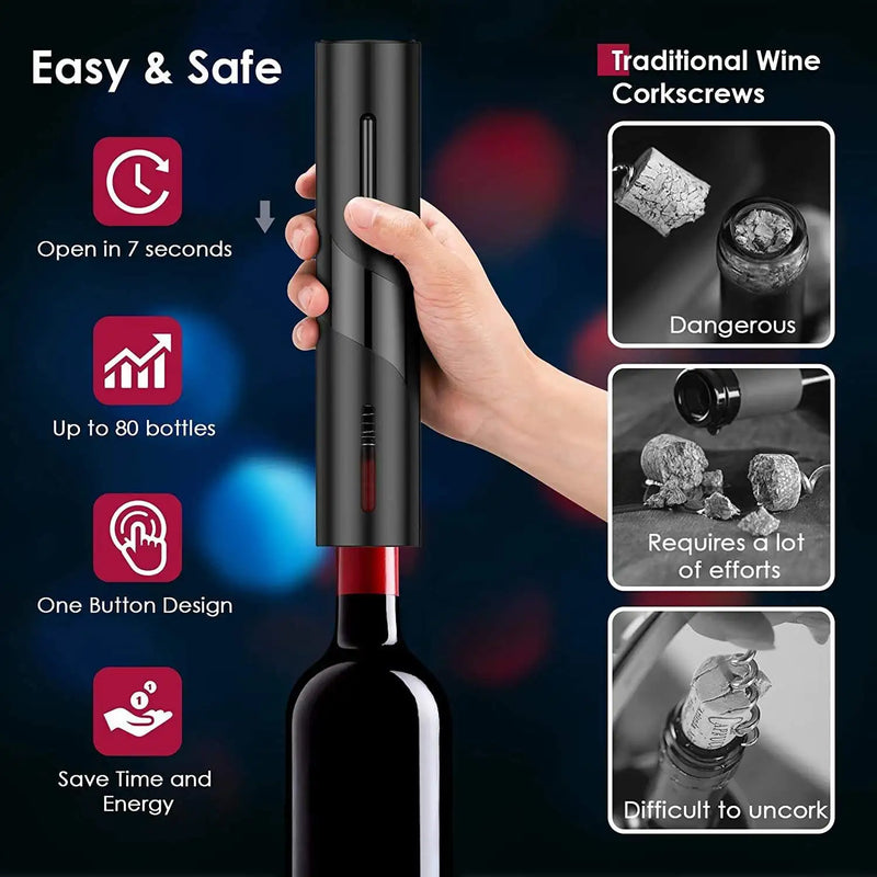 Abridor de vino eléctrico automático