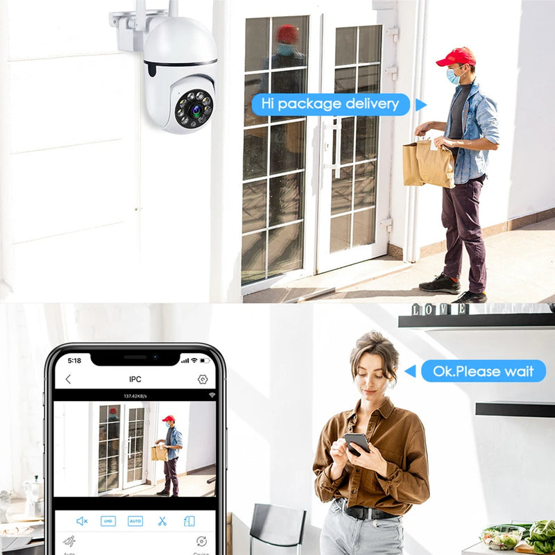 8MP Wireless PTZ Surveillance Camera