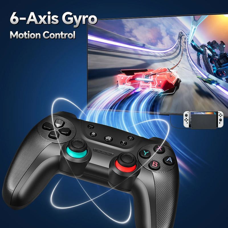 Compatible con controlador inalámbrico Bluetooth compatible con Nintendo Switch / Switch Oled Android Gamepad Control de joystick USB