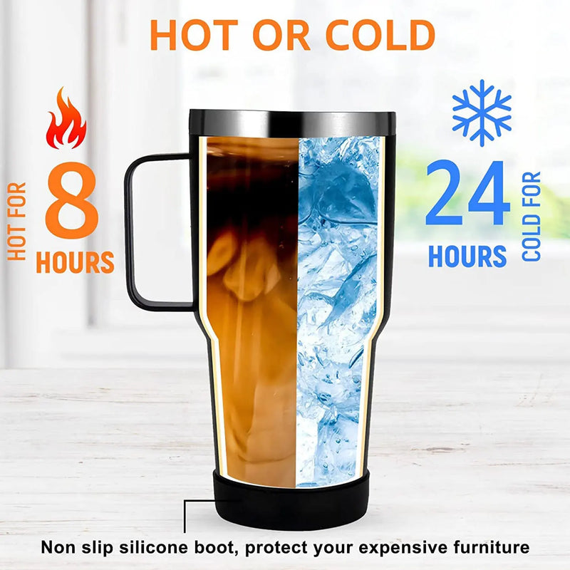 Copo Térmico de Aço Inoxidável 40oz - Tumbler com Isolamento Térmico e Alça