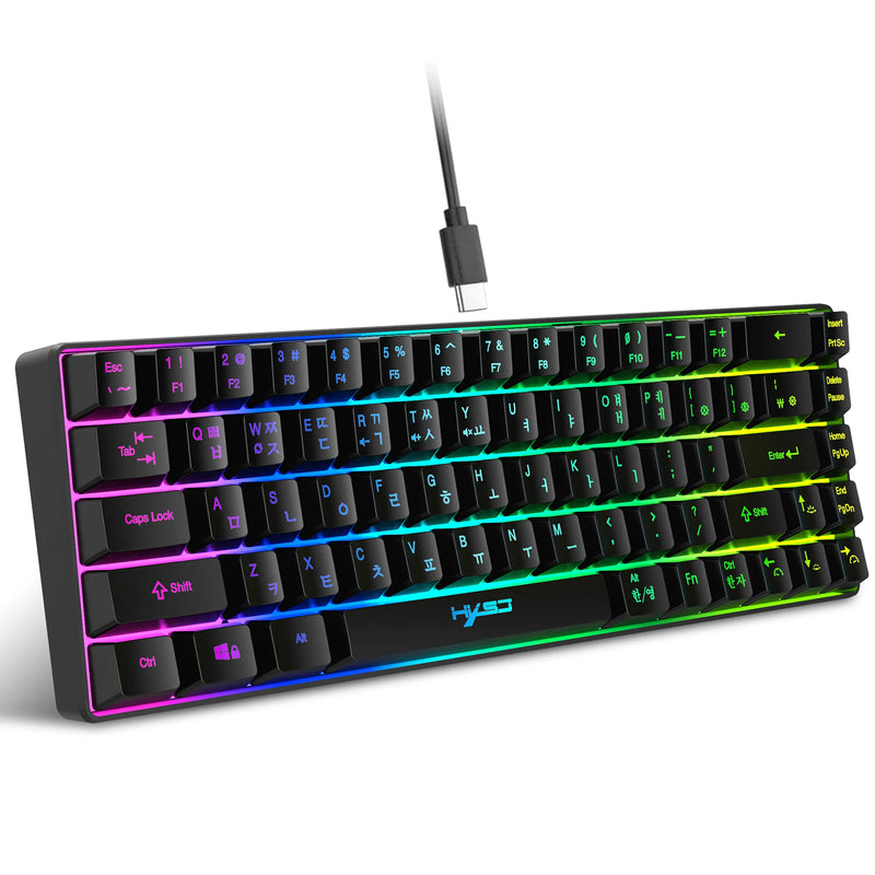 Teclado para gamers de 68 teclas