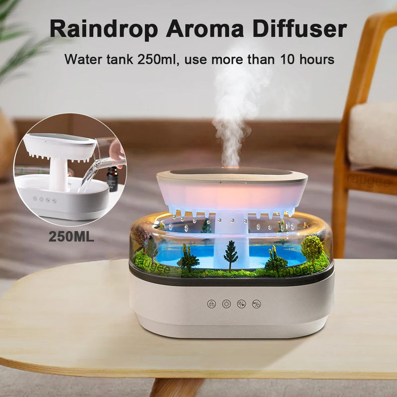 Umidificador de Aroma Tipo Gota de Chuva